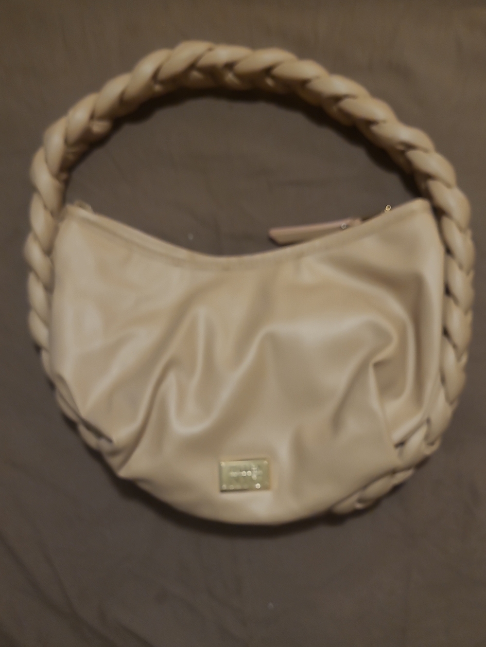 Steve Madden Blush Pink Braided-Handle Shoulder Bag No Csllouts